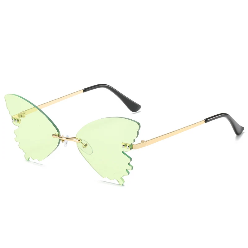 Title 8, Lunettes de soleil papillon sans monture pour p...