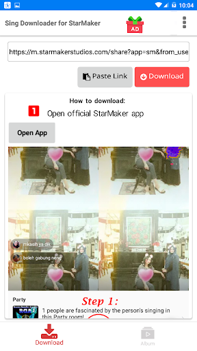 Screenshot Sing Downloader for Starmaker