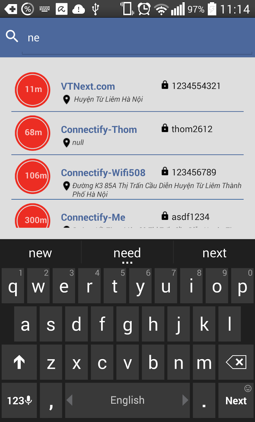 Wifi Map Passwords - Free Wifi Screen 3