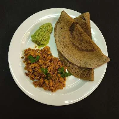 Paneer Bhurji With Buckwheat Dosa