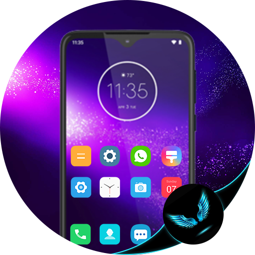 launcher theme for Motorola Moto One Macro pro