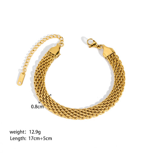 Title 14, Stainless Steel Ornament Bracelet Female Elegan...