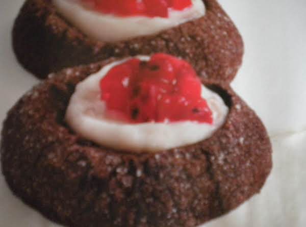 Chocolate Strawberry Thumbprints_image