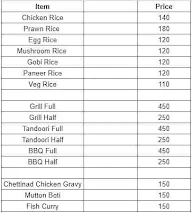 Virugai Pandian Hotel menu 3