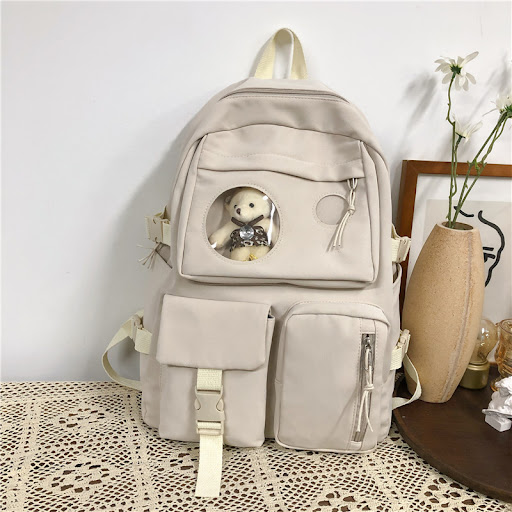 Title 7, Korean Style School Girl Backpack Small and Sim...