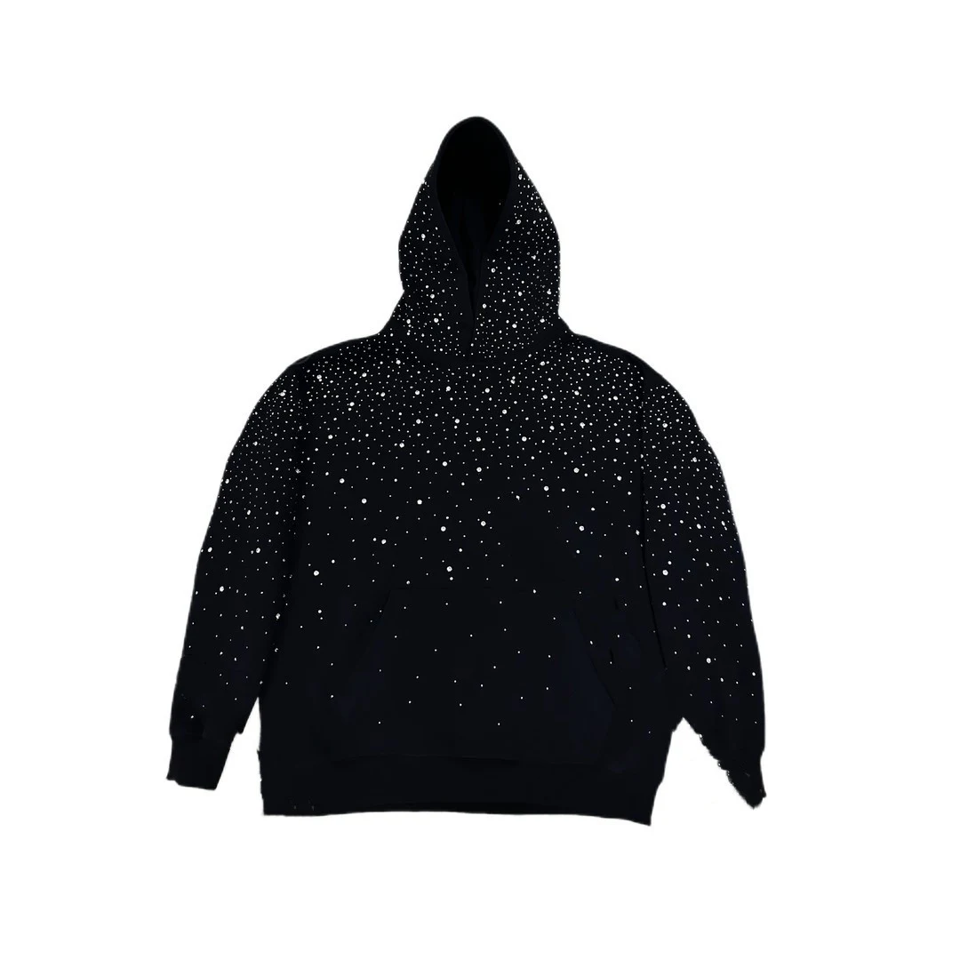 Title 3, New Rhinestone Hooded Sweater for Men and Women...