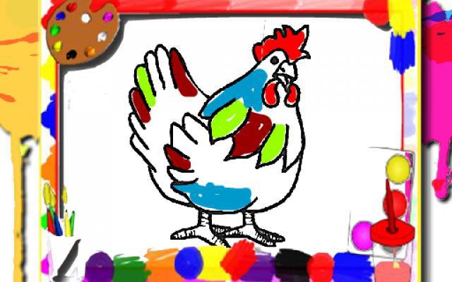 Chicken Coloring Book