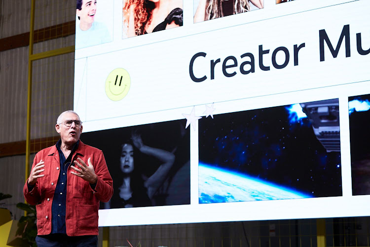 YouTube global head of music Lyor Cohen on stage at the Made on YouTube event in Los Angeles, California