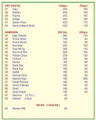 Delhi Mithai Wala menu 3