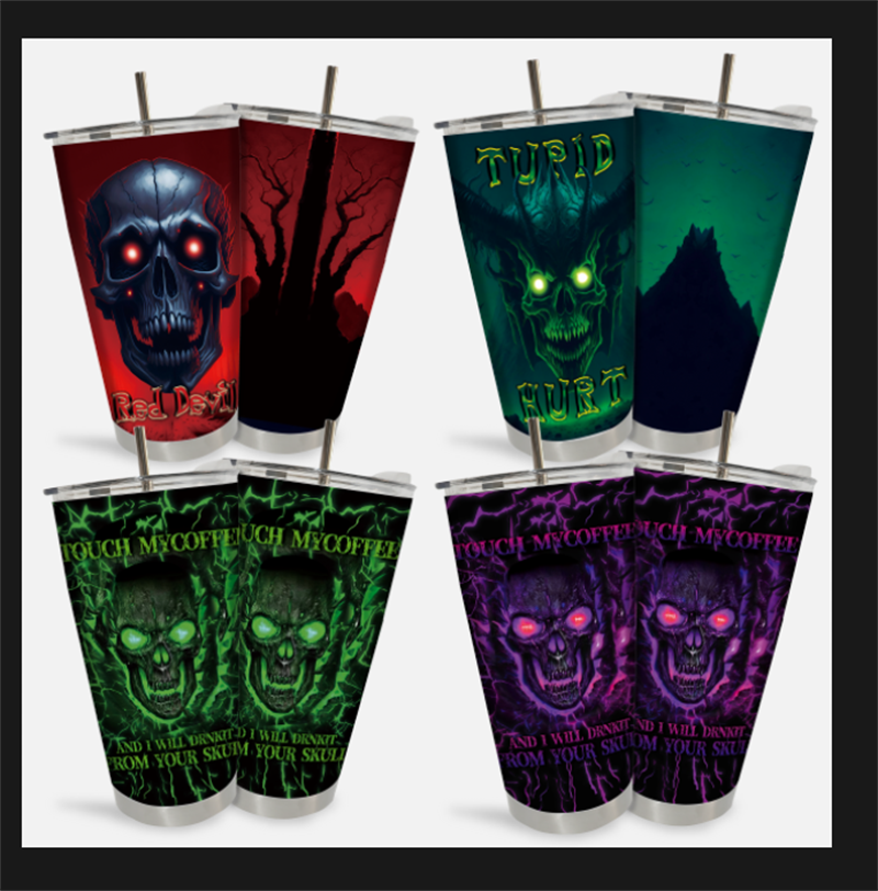 Title 19, Caneca de Halloween com impressão digital e can...