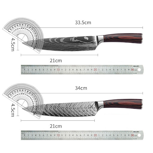 Title 7, Stylish and simple stainless steel chefs knife...
