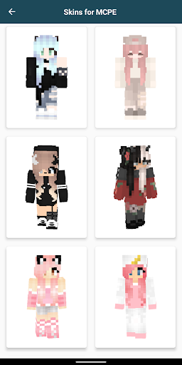 Screenshot Girls Skins for Minecraft PE