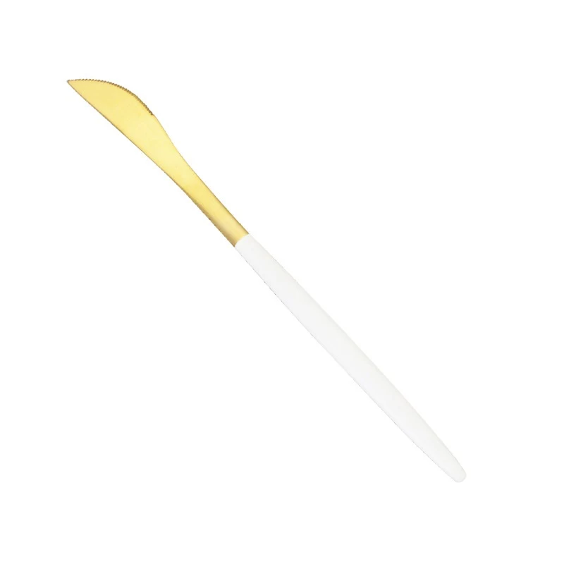 Service de couverts occidentaux en acier inoxydable 304, couteau, fourchette et cuillère, durable, élégant, pour repas quotidiens et festifs.