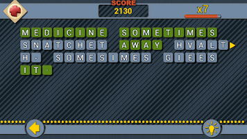 Quotables - word scramble game Screenshot