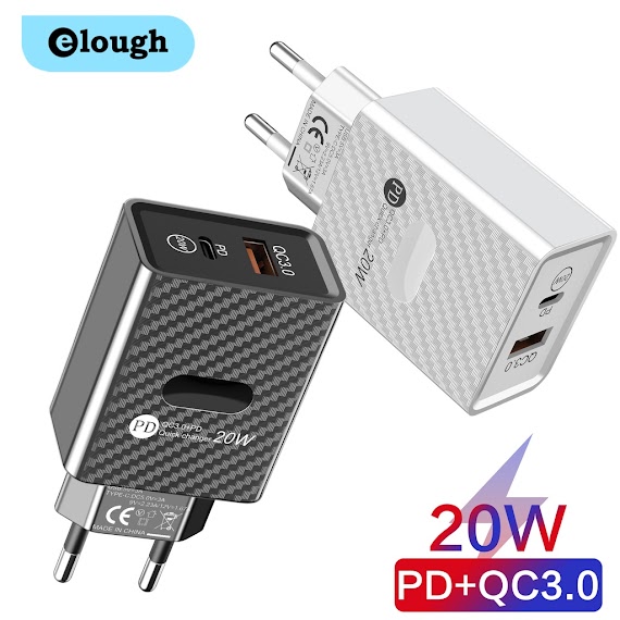 Cốc Sạc Nhanh Elough Pd Type C Qc3.0 20W Cho Điện Thoại