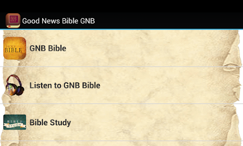 Android application Good News Bible GNB screenshort
