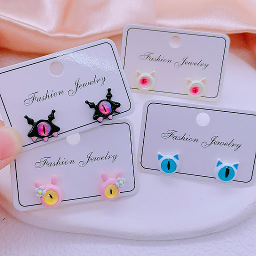 Title 4, Cute Little Opal Stone Ear Studs for Women. The...