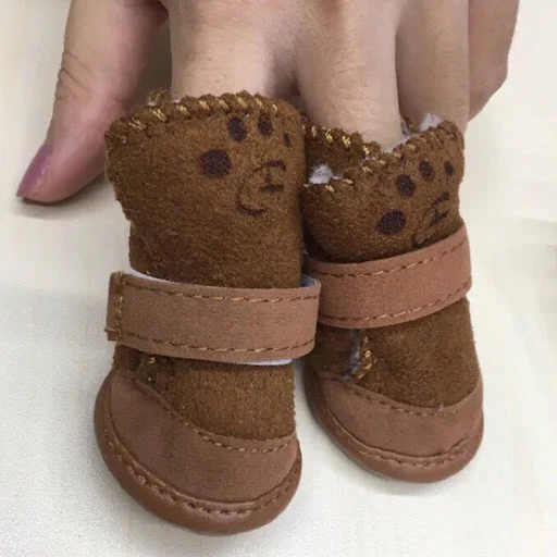 Best Selling Warm Winter Pet Shoes for Small Dogs Non-slip Dog Cat Snow Boots Chihuahua Shih Tzu Shoes mascotas Zapatos 