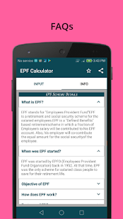 EPF CALCULATOR - náhled