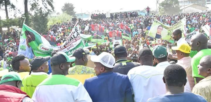 Kenya Kwanza Alliance rally in Vihiga on Sunday, February 6, 2022.