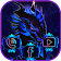 Bleu dragon thème Dragon Bleu icon