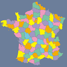 France Departments Map Puzzle 2.1