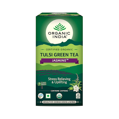 Organic India Tulsi Green Tea Jasmine - 45 gm