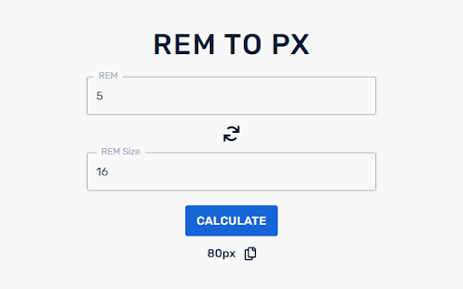 PX to REM