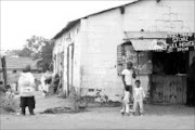 HOME GROUND: Some people call this home. It's just 50m from the plush Newmarket racecourse. Pic. Mohau Mofokeng. 11/12/2006. © Sowetan.