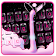 Thème de clavier Galaxy Pink Paint icon