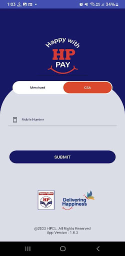 Screenshot HPCL Merchant App