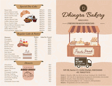 Dhingra Bakery menu 