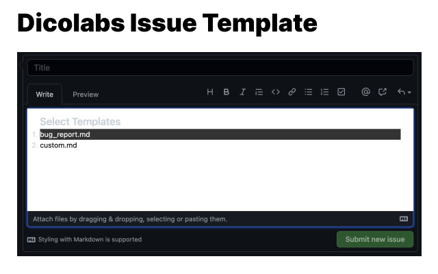 Github Issue Template Selector chrome extension