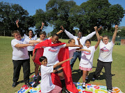 Local kids were spotted unleashing their Super Hero status with Vanespiri Pillay and Mervyn Sigamoney from Childline KZN.