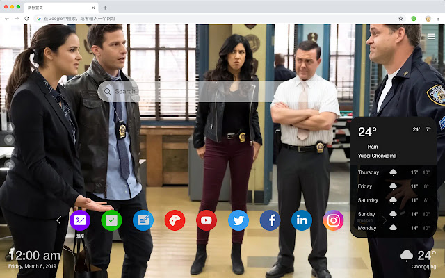 Brooklyn 99 New Tab HD Wallpapers TV Theme