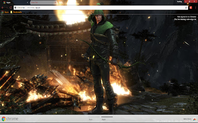 Arrow art 1366*768 chrome extension