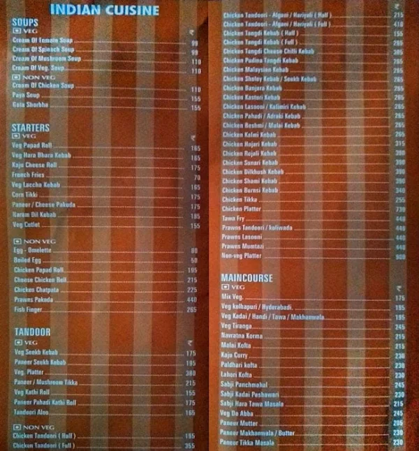 Utsav menu 