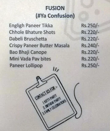 Chool menu 