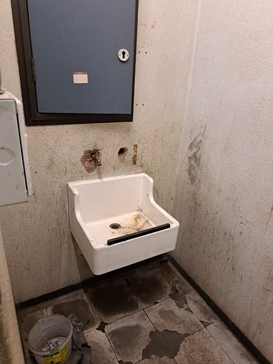 A bathroom at Telkom Towers. Picture: SUPPLIED.