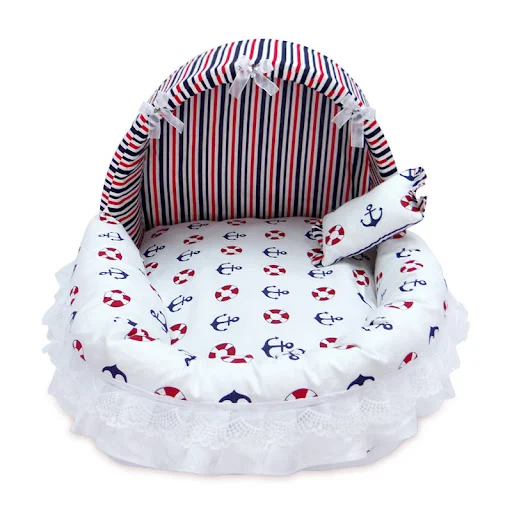Comfortable Dog Lovely Bed Soft PP Cotton Pet Princess Bed washable warm Puppy Cat Cute House Kennel Pet Products