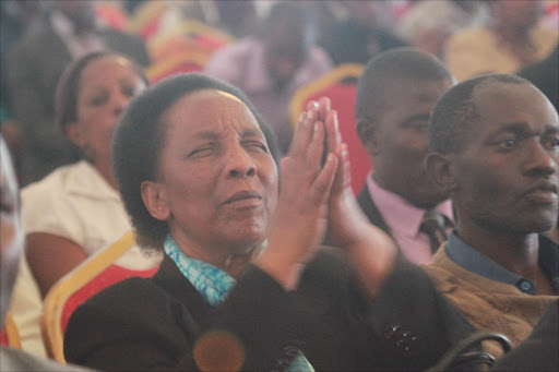 Faithful at a prayer meeting. Photo/FILE