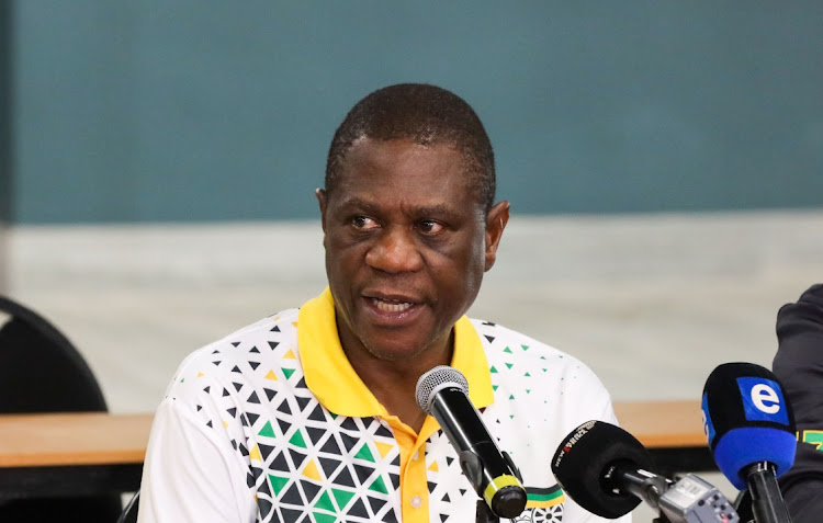 ANC treasurer-general and acting secretary-general Paul Mashatile at a site inspection as part of the preparations for the party's 55th national conference at Nasrec in Johannesburg from December 16 to 20.