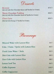 Oliva Lounge Bar menu 1