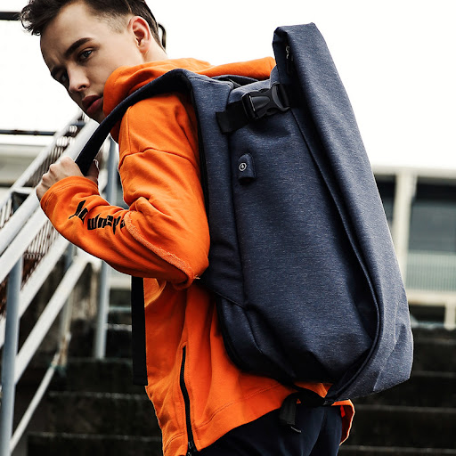 Title 6, Mens Backpack Fashion Trend Korean Riding Back...