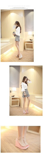 Title 4, Transparent Platform Wedge Sandals, One Word – ...