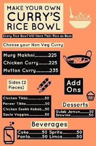 Curry's menu 4