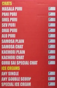 Sri Guru Sai Juice & Chats menu 1