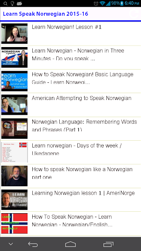 Learn Speak Norwegian 2015