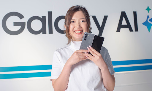 「Galaxy Z Fold6」のアピールポイントを語る大川さん