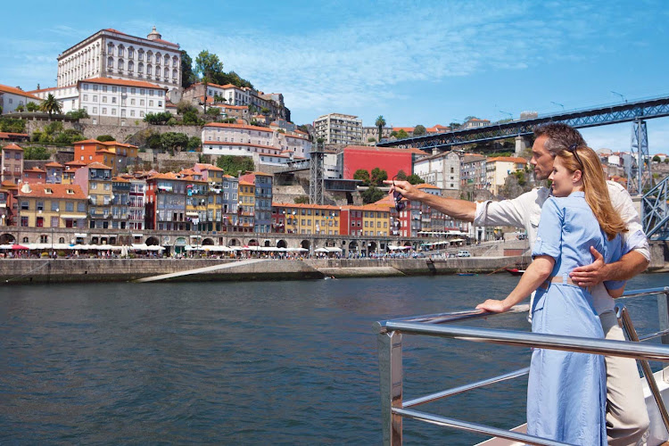 Take in views of centuries-old landmarks during your Douro River cruise on Uniworld's Queen Isabel. 